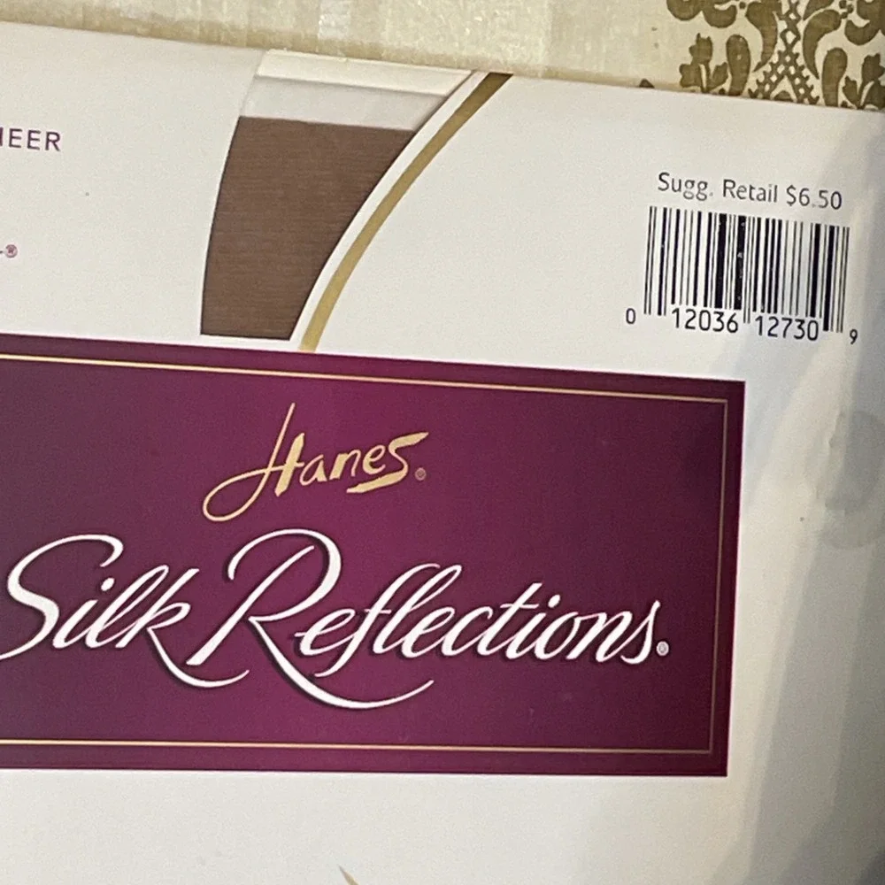Hose Pantyhose Nylon NIP | 2 AB Size w Reinforced Toe | Silky Sheer & Pearl Shee